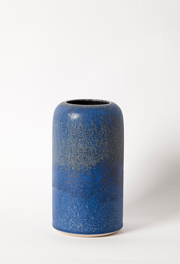 Vaso Color Blu Cobalto con Cristalli